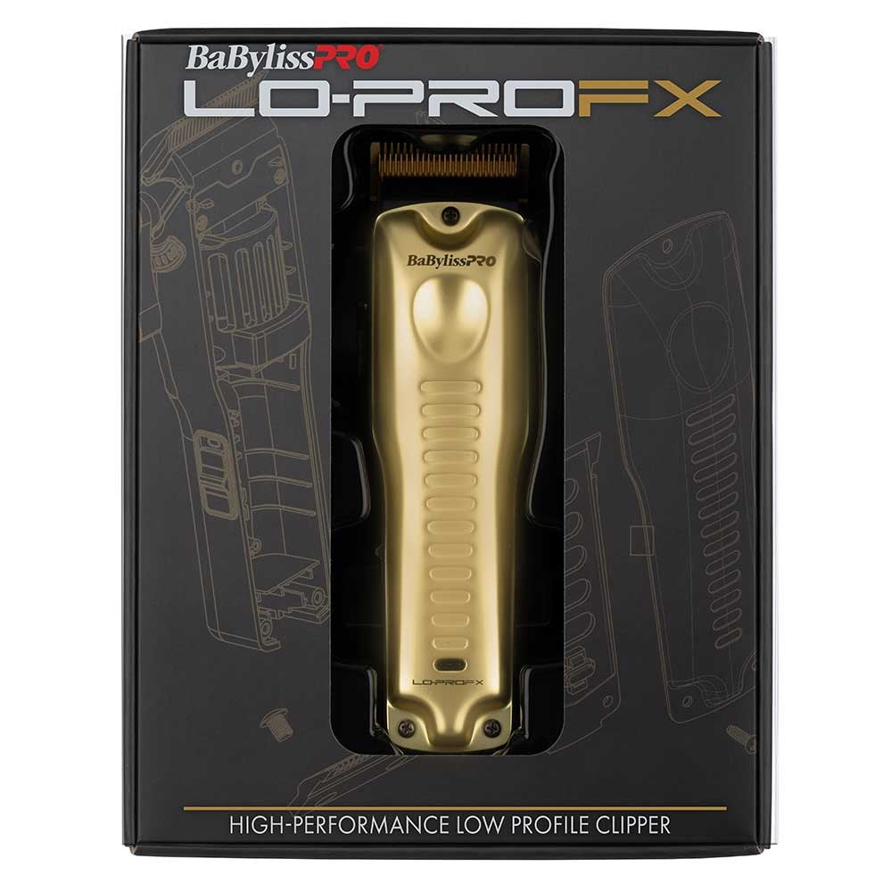BaBylissPRO LoPROFX Profile Clipper Cord/Cordless Hair Clipper Gold