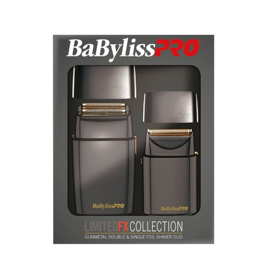 BaBylissPRO Gunmetal Single & Double Foil Shaver Duo