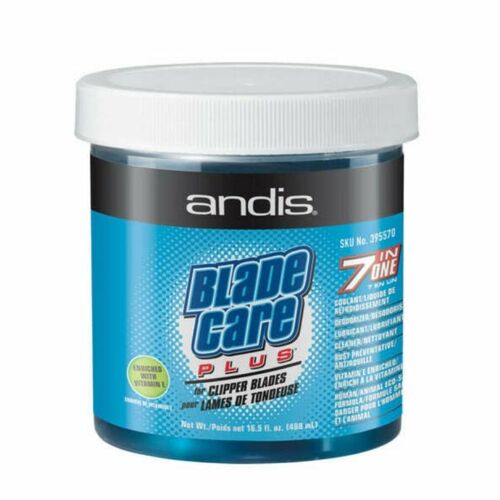 Andis Clipper Blade Care Plus 7 in 1 Cooling Cleanser Jar 488ml - Clipper And Trimmer Accessories