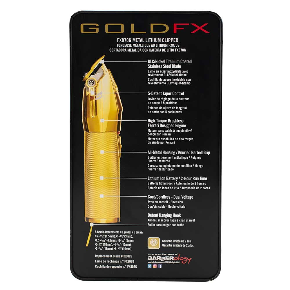 BaByliss PRO Gold FX Lithium Clipper FX 870G