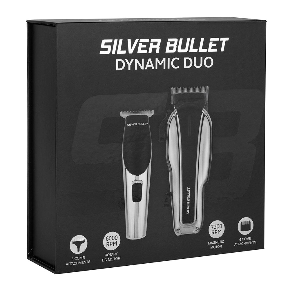 Silver Bullet Dynamic Duo Hair Trimmer and Clipper Set