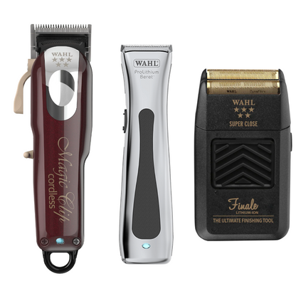 Wahl Magic Clip, Beret Trimmer & Beret Trimmer Hair Clipper Set